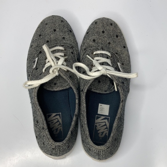 Vans woven sneakers gray with black polka dots unisex sizing - Picture 7 of 8